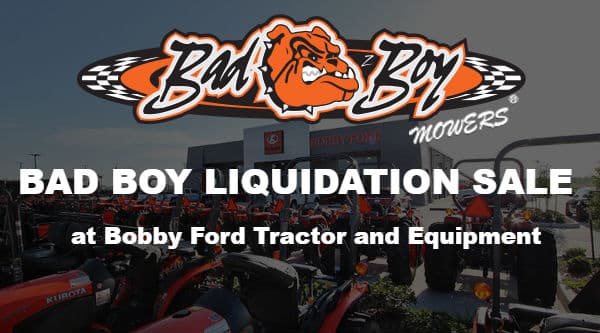 BAD BOY MOWER LIQUIDATION SALE