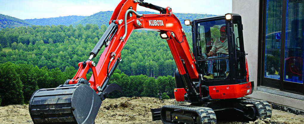 Kubota industrial equipment for construction