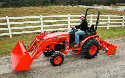 how to operate a Kubota tractor