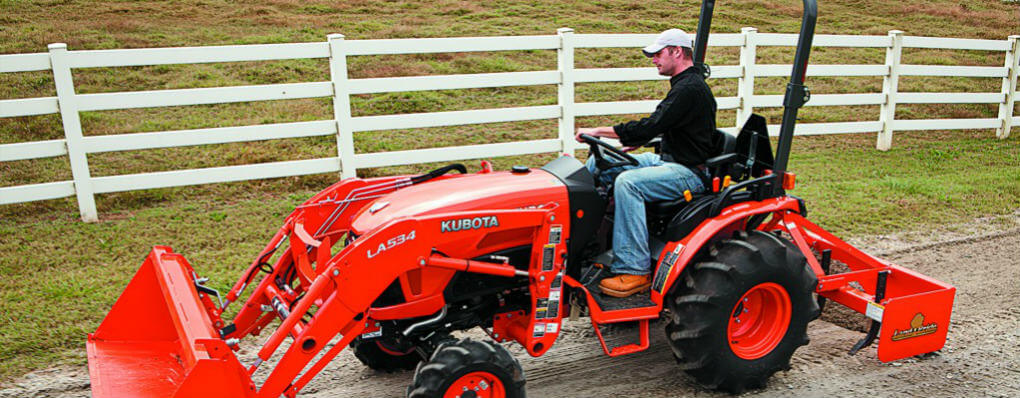 how to operate a Kubota tractor