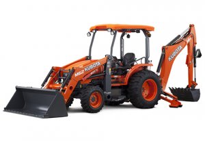 Kubota M62 tractor loader backhoe