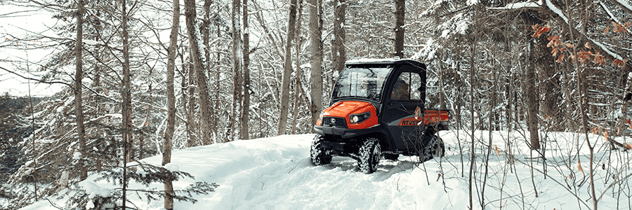 kubota winter equipment UTV