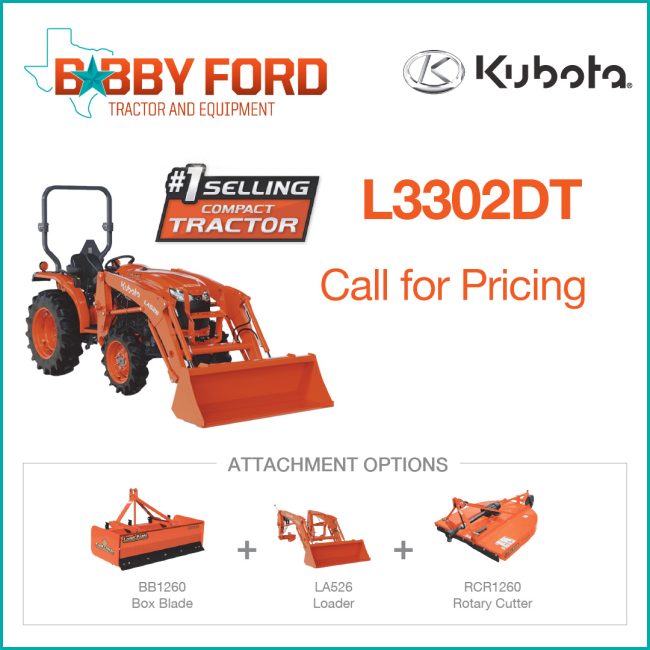 Bobby Ford Kubota L3302DT Package deal